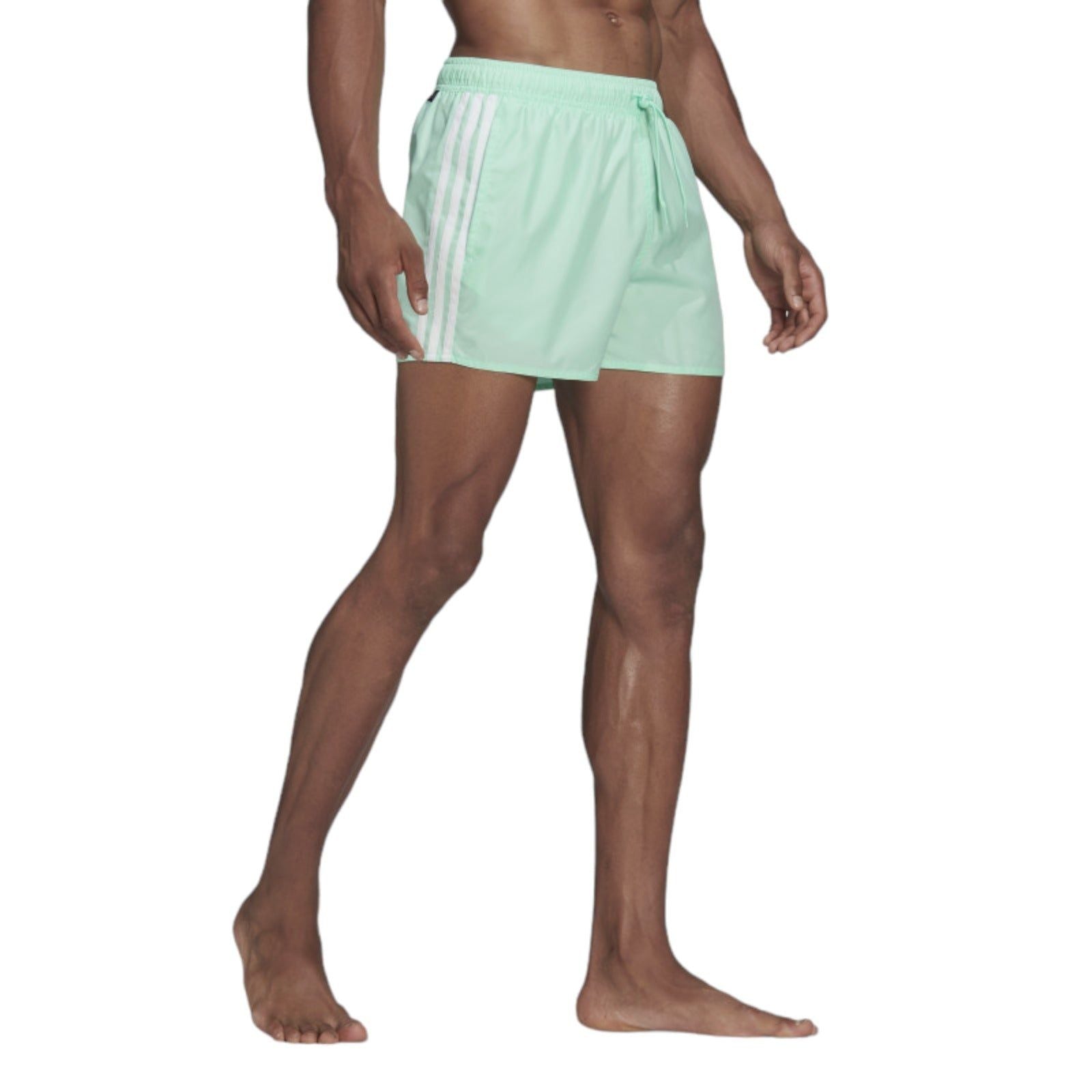 adidas Classic 3-Stripes Men's Swimwear Shorts - Green - ViaductClothing - -