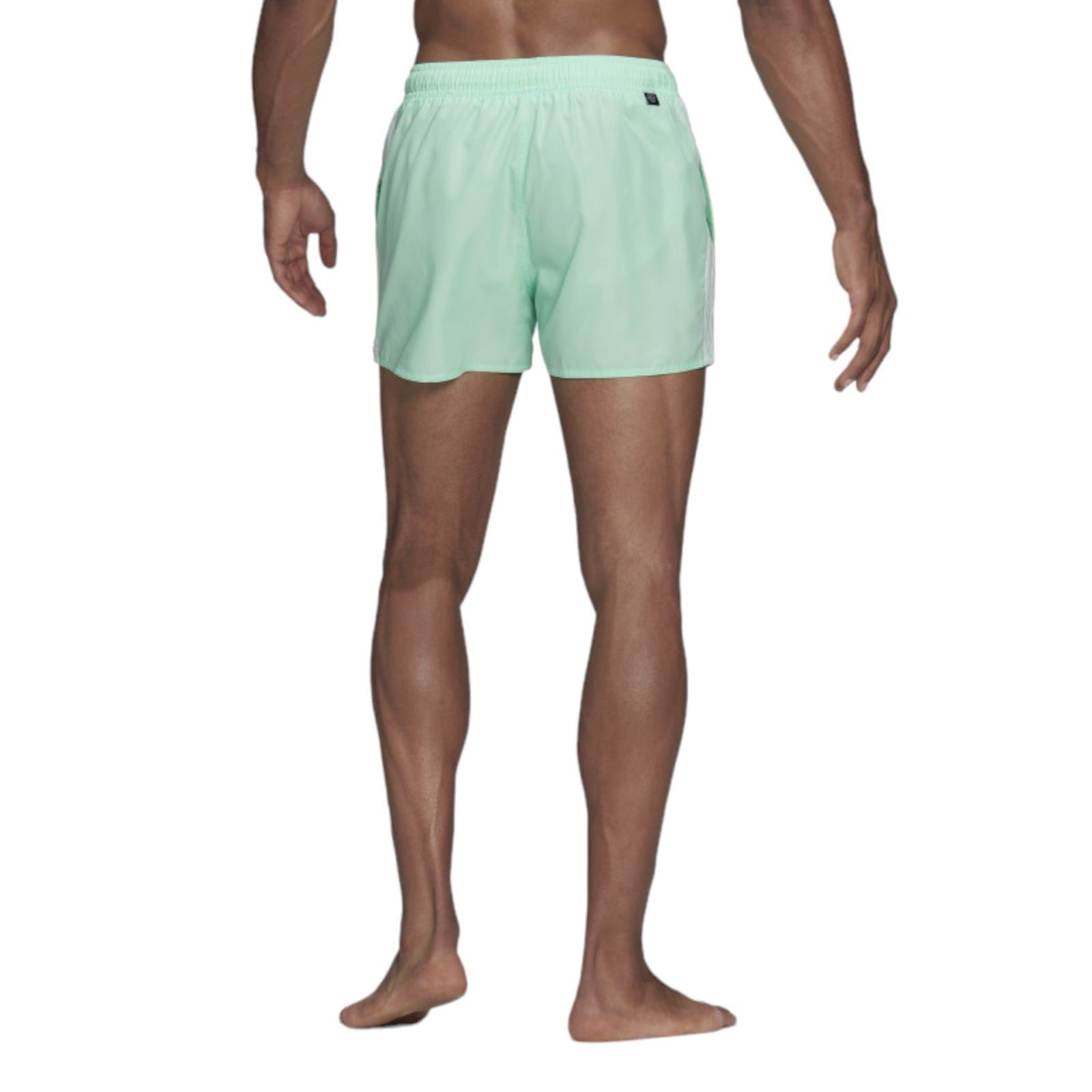 adidas Classic 3-Stripes Men's Swimwear Shorts - Green - ViaductClothing - -