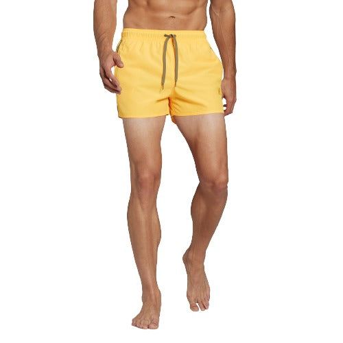adidas Classic 3 Stripes Swim Shorts - Yellow - ViaductClothing - -