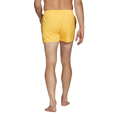 adidas Classic 3 Stripes Swim Shorts - Yellow - ViaductClothing - -