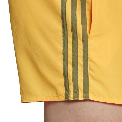 adidas Classic 3 Stripes Swim Shorts - Yellow - ViaductClothing - -