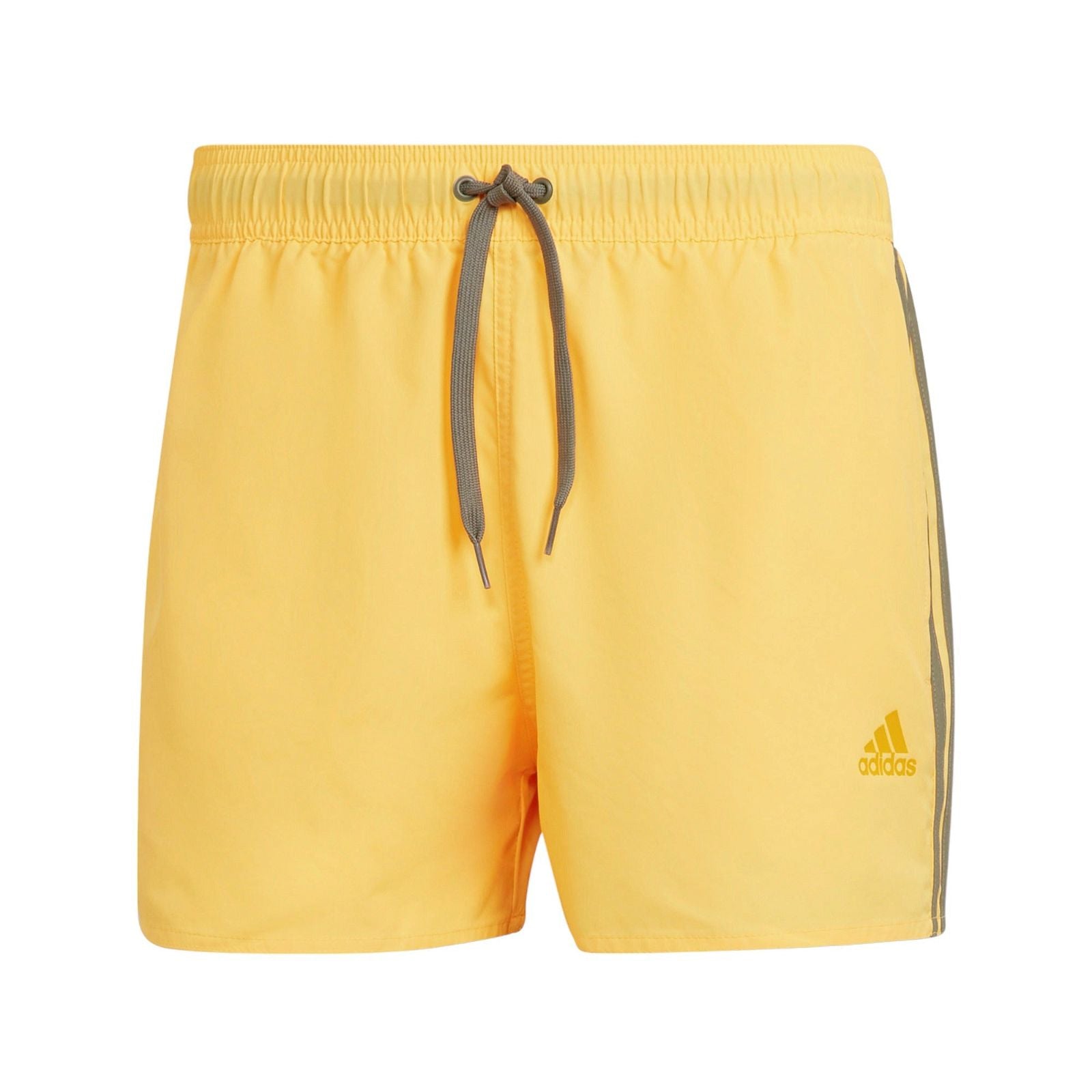 adidas Classic 3 Stripes Swim Shorts - Yellow - ViaductClothing - -