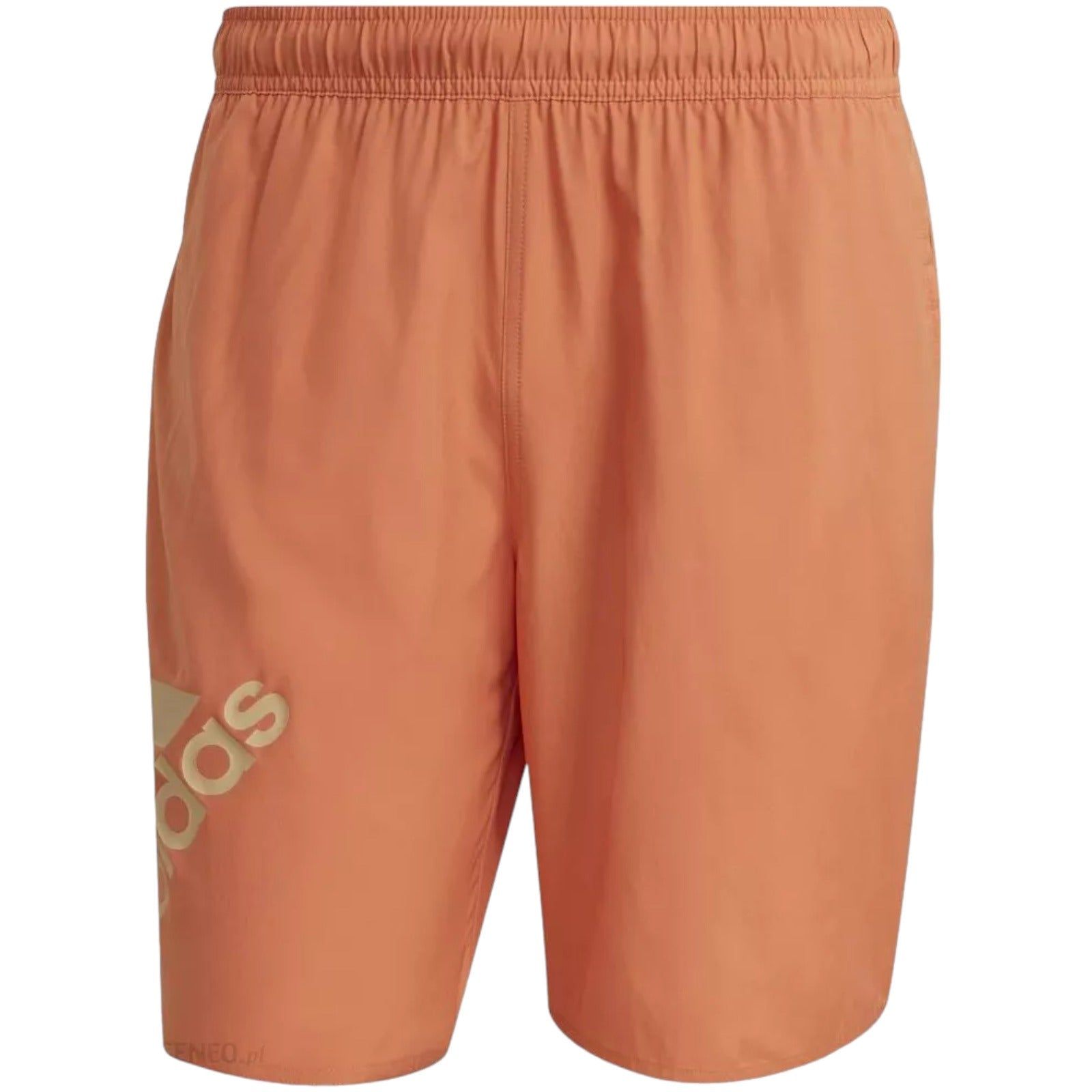 adidas Classic Length Logo Swim Shorts - Orange - ViaductClothing - -