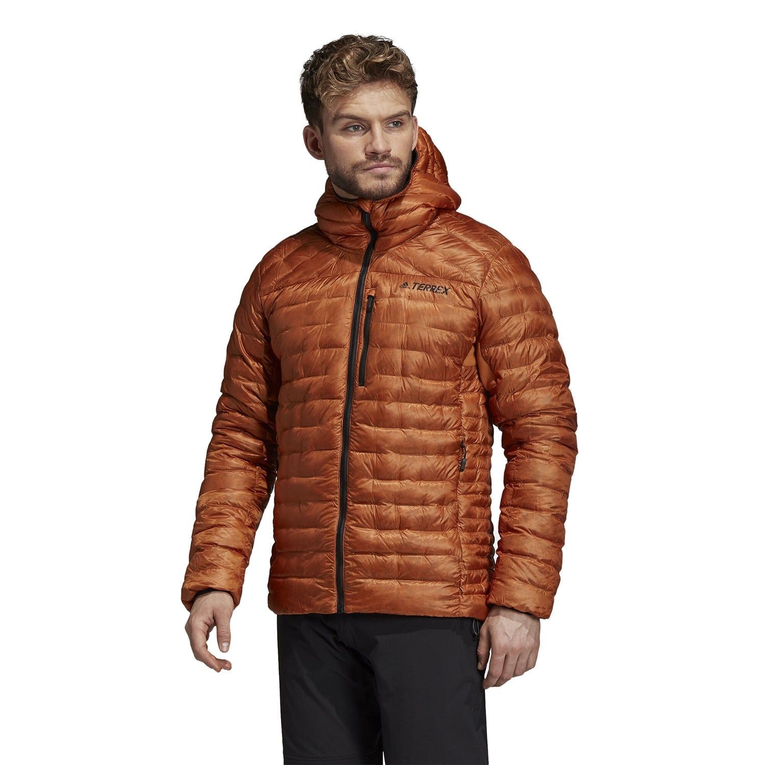 adidas Climaheat Padded Down Jacket - Orange - ViaductClothing - -