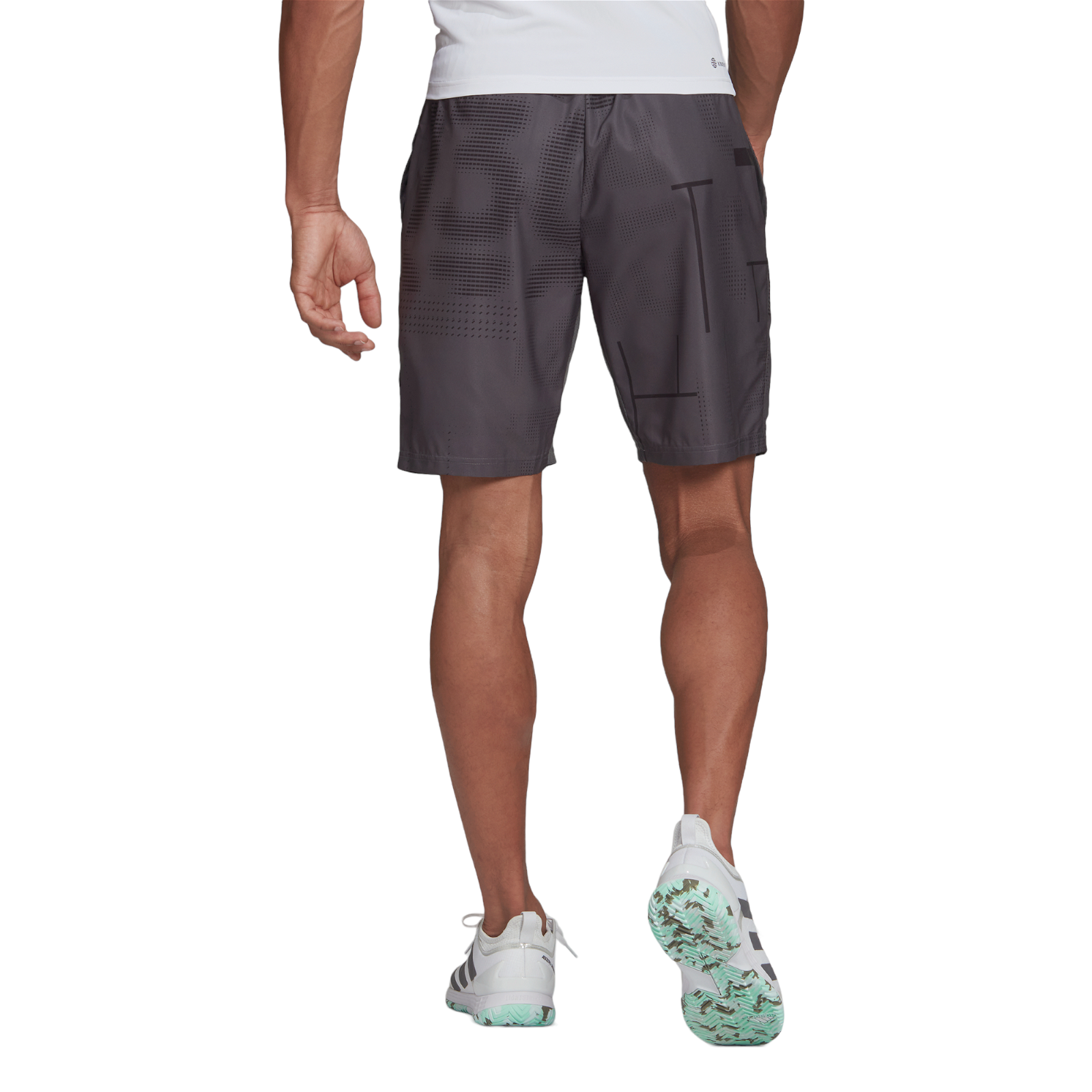 adidas Club Graphic Tennis Shorts - Grey - ViaductClothing - -