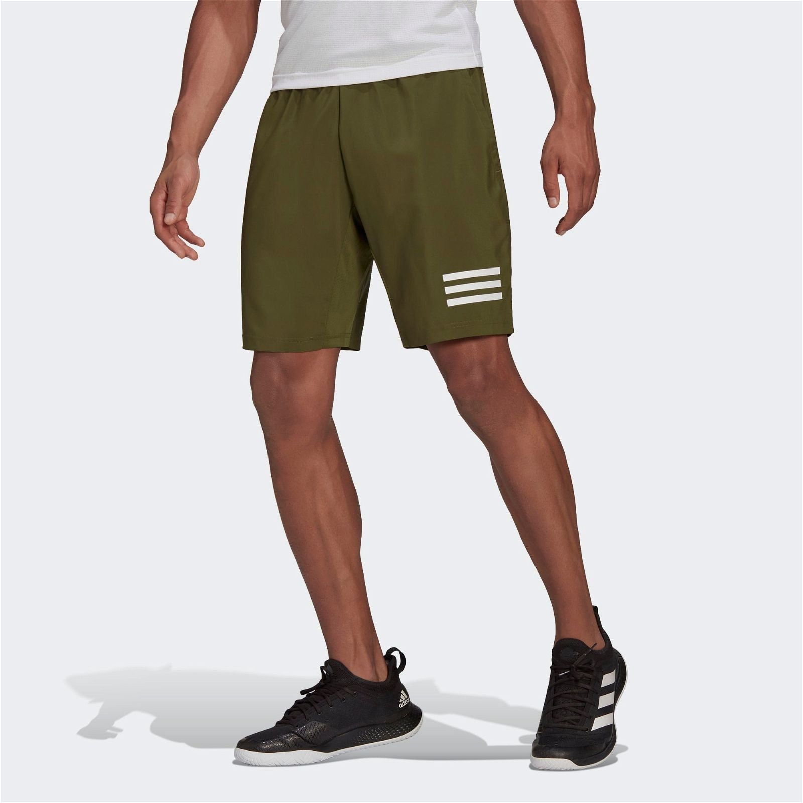 adidas Club Tennis 3-Stripes Shorts - Green - ViaductClothing - -
