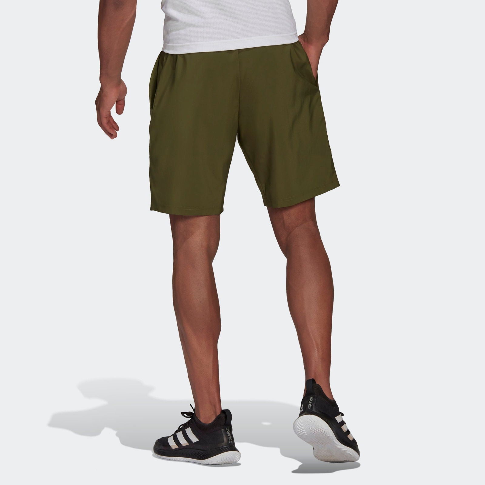 adidas Club Tennis 3-Stripes Shorts - Green - ViaductClothing - -