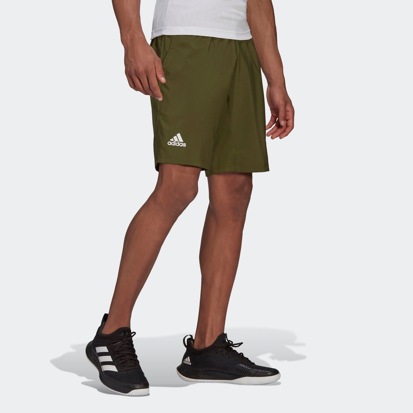 adidas Club Tennis 3-Stripes Shorts - Green - ViaductClothing - -