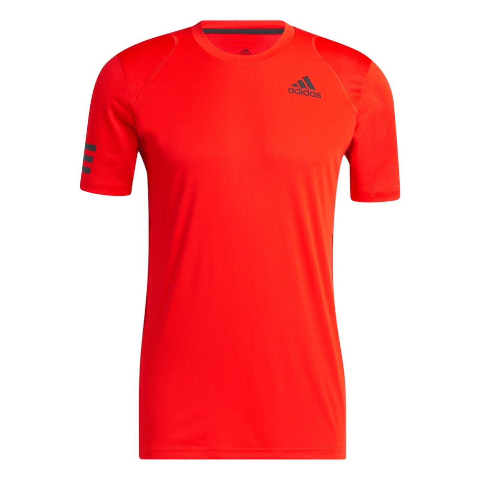 adidas Club Tennis 3-Stripes Tee - Bold Orange - ViaductClothing - -