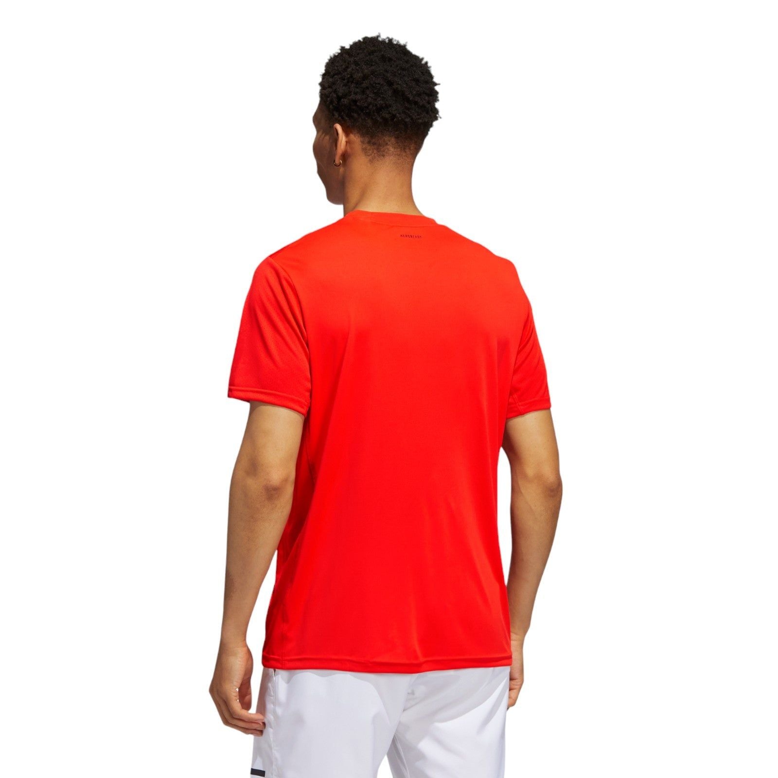 adidas Club Tennis 3-Stripes Tee - Bold Orange - ViaductClothing - -
