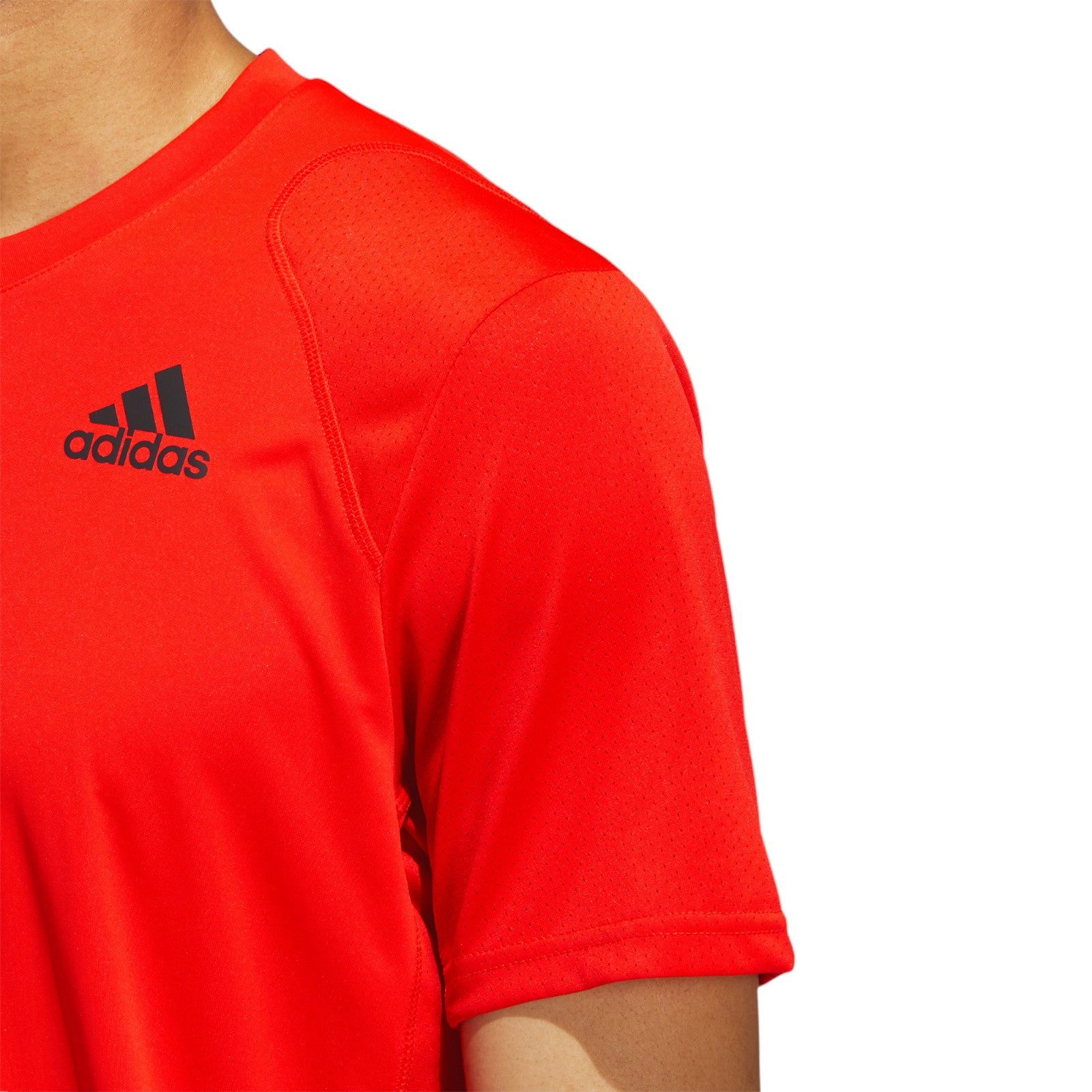 adidas Club Tennis 3-Stripes Tee - Bold Orange - ViaductClothing - -