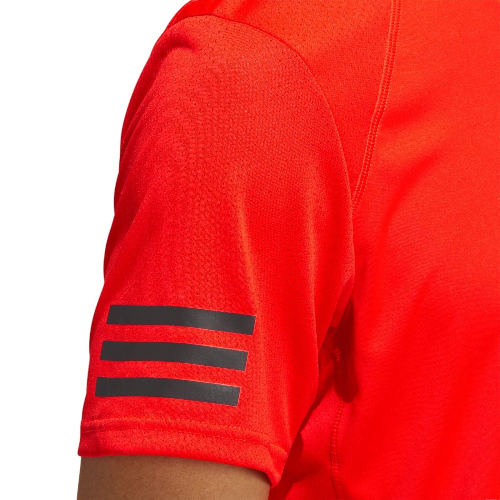 adidas Club Tennis 3-Stripes Tee - Bold Orange - ViaductClothing - -