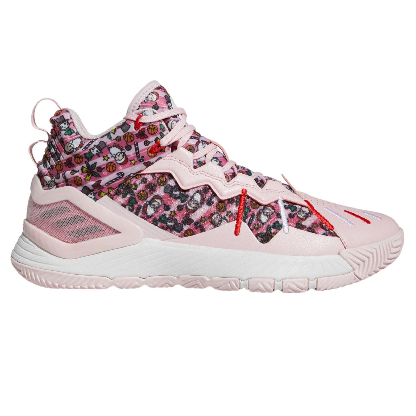 adidas D Rose Son of Chi Christmas Basketball Shoes Clear Pink