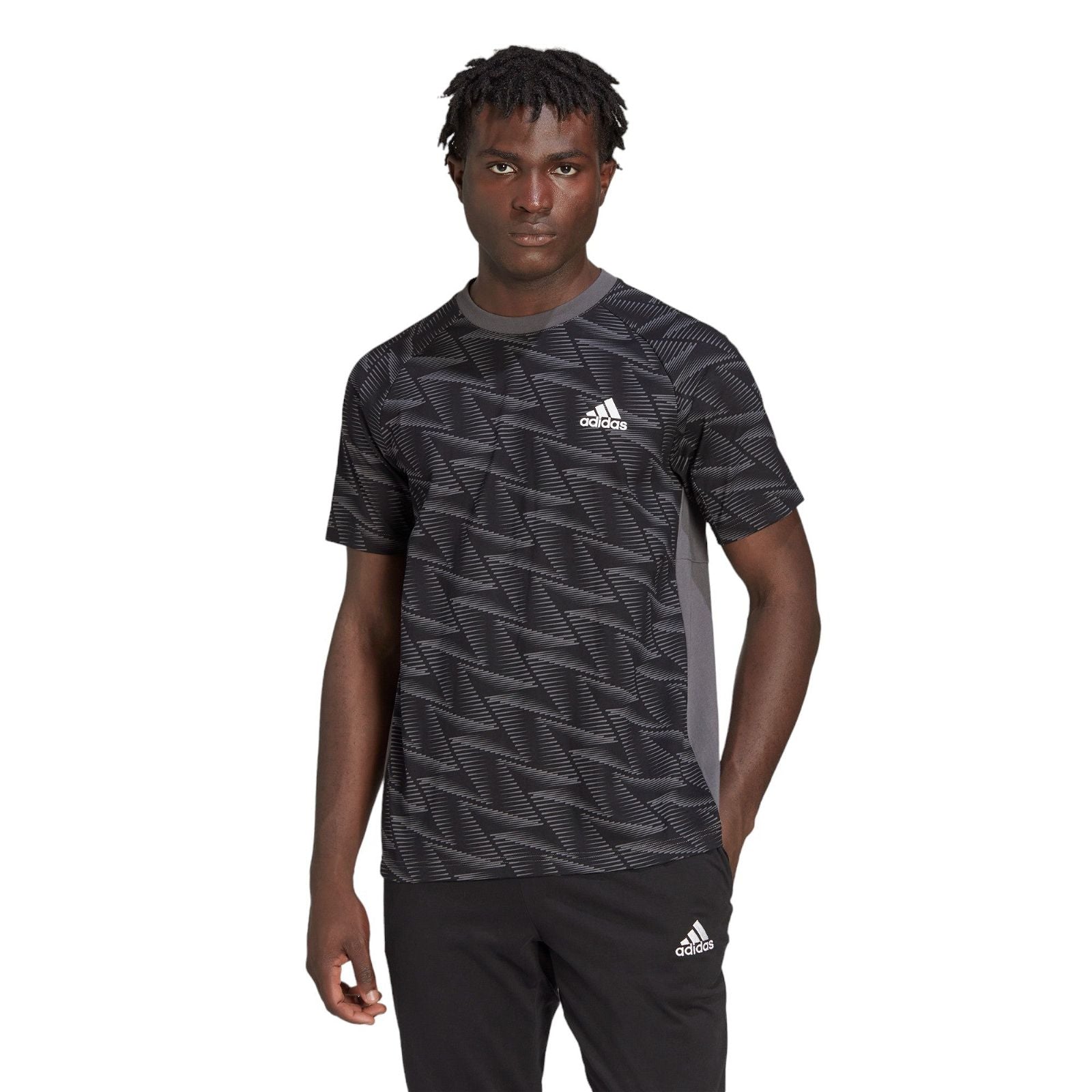 adidas Designed For Gameday Travel T-Shirt - Grey - ViaductClothing - -