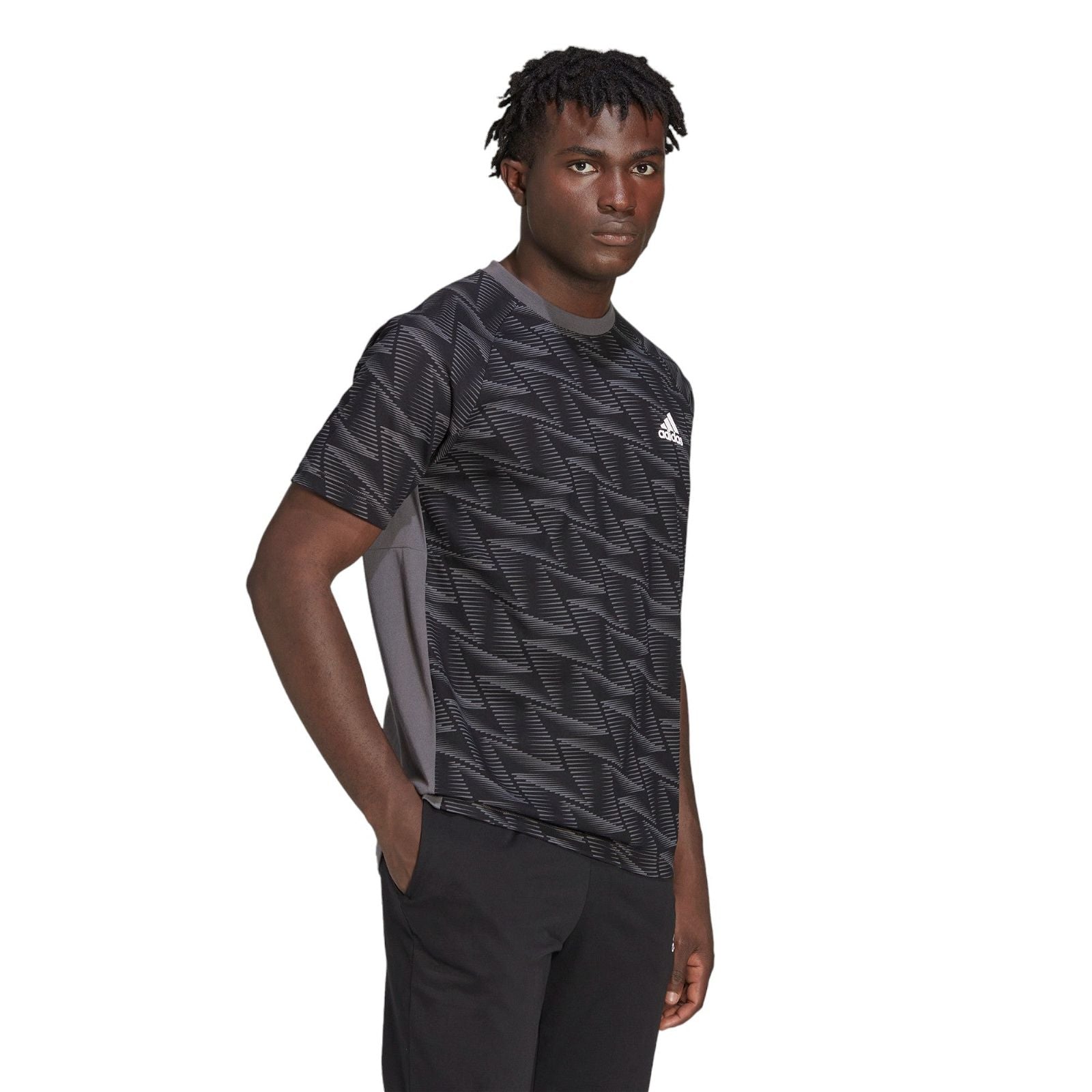 adidas Designed For Gameday Travel T-Shirt - Grey - ViaductClothing - -