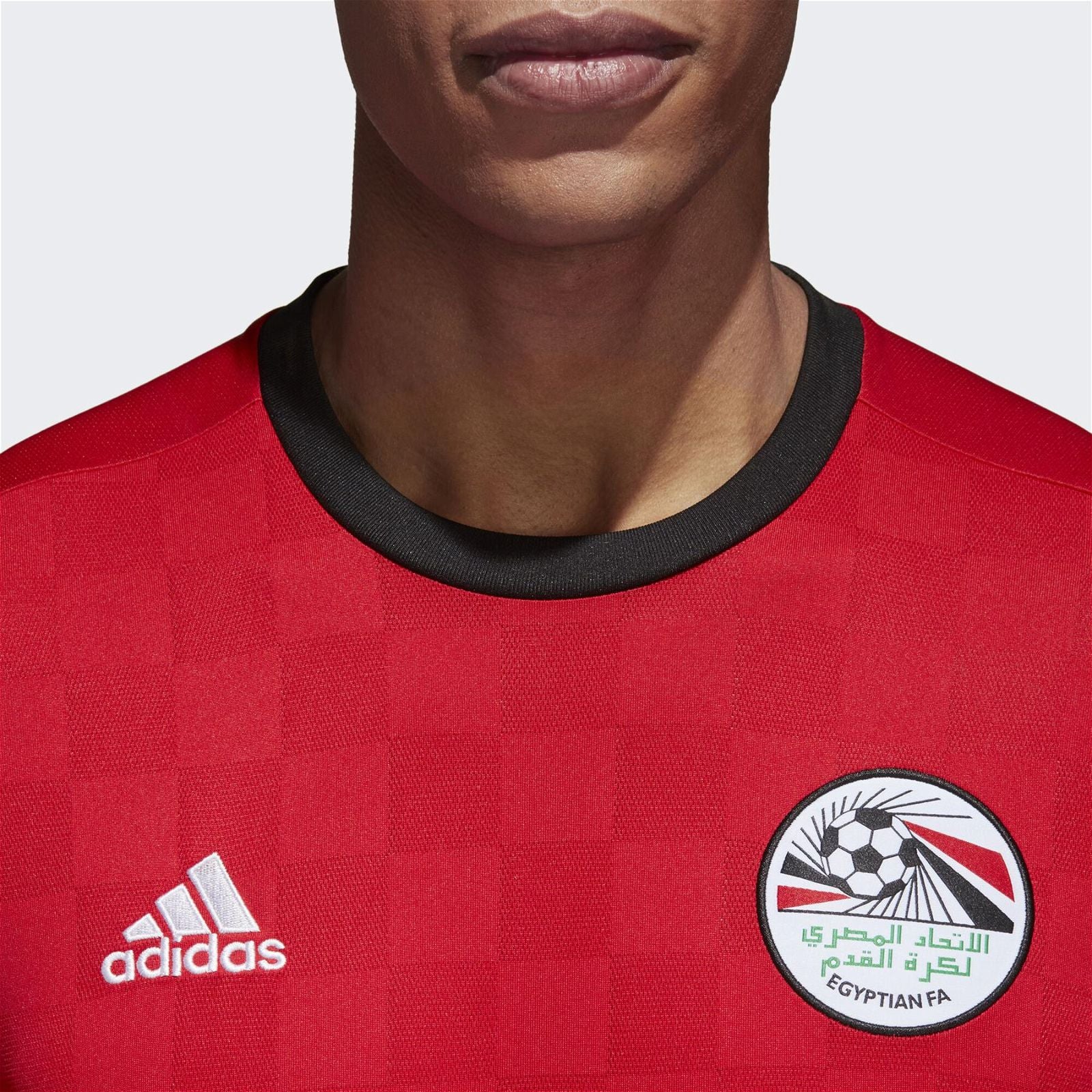adidas Egypt Home Shirt 2018 - Red - ViaductClothing - -