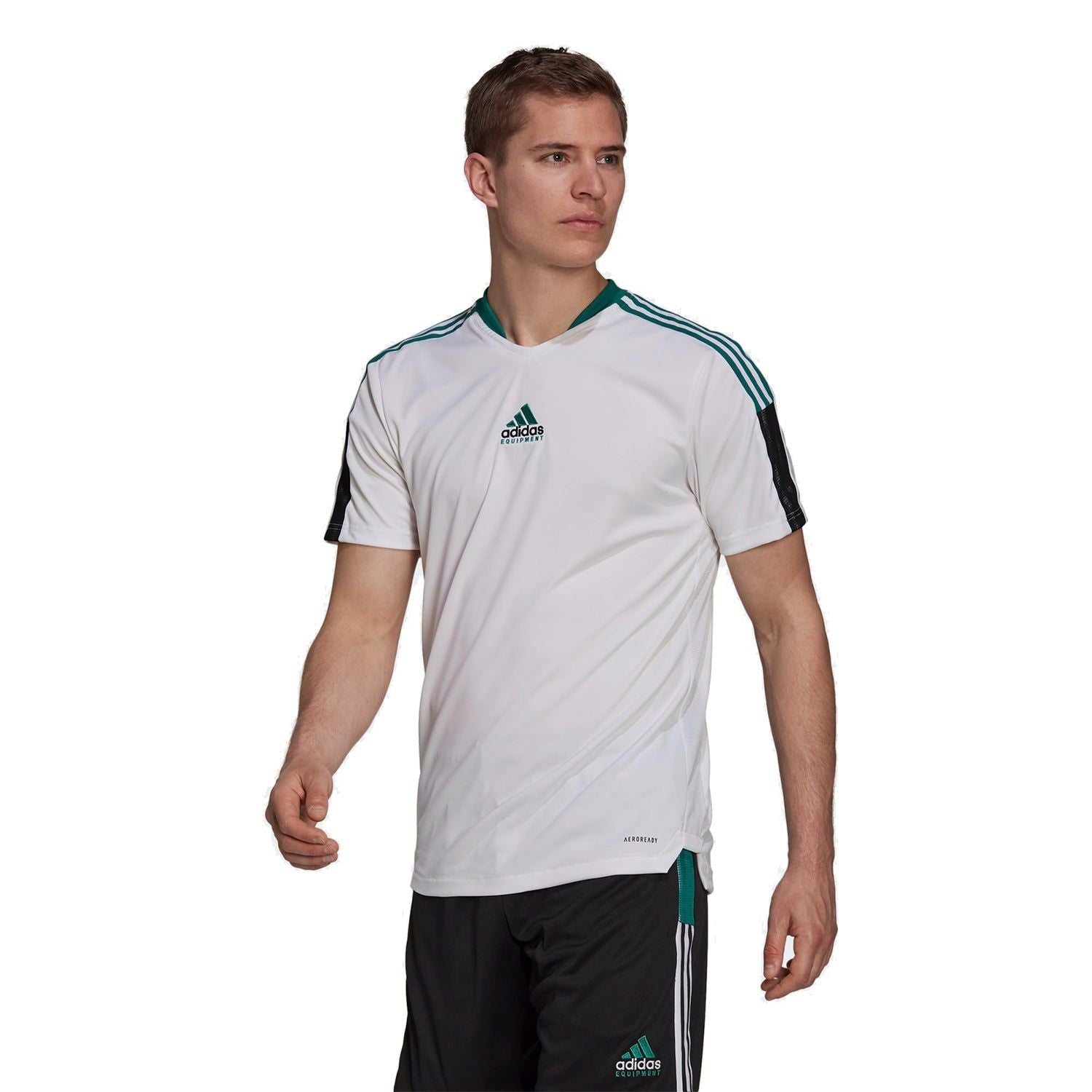 adidas Equipment EQT Tiro Football Jersey - White - ViaductClothing - -