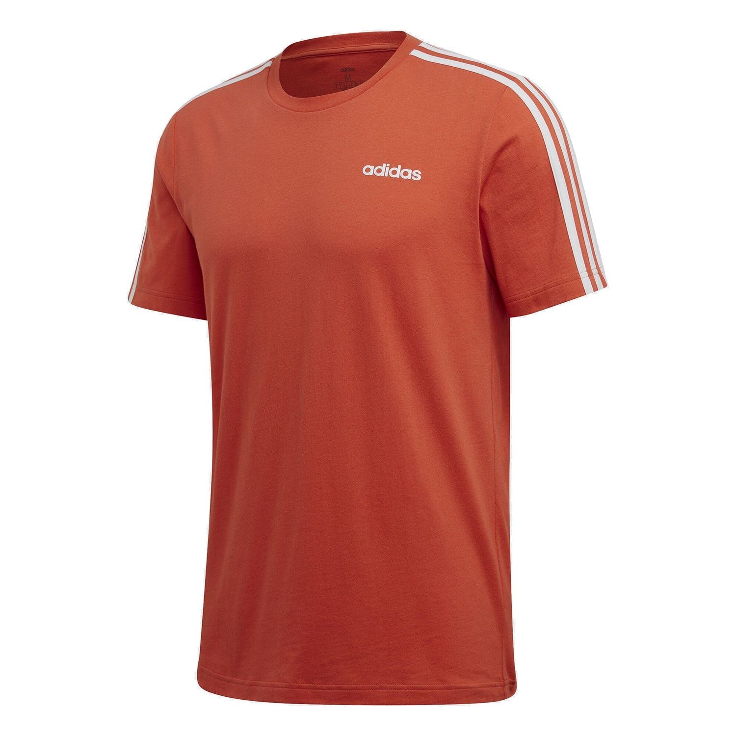adidas Essentials 3-Stripes Tee - Orange - ViaductClothing - -