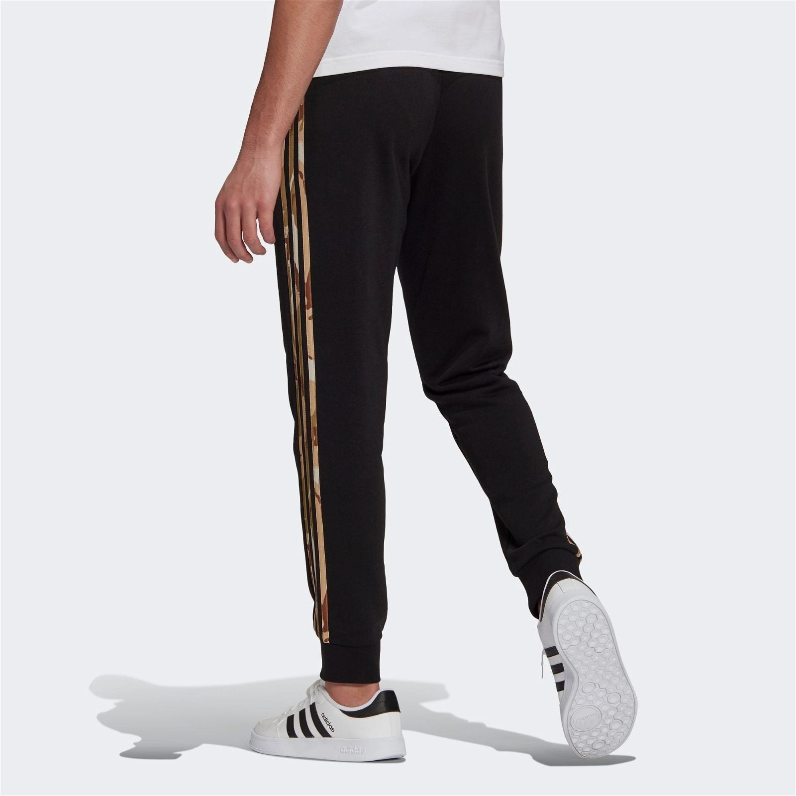 adidas Essentials Camouflage Pants - Black - ViaductClothing - -