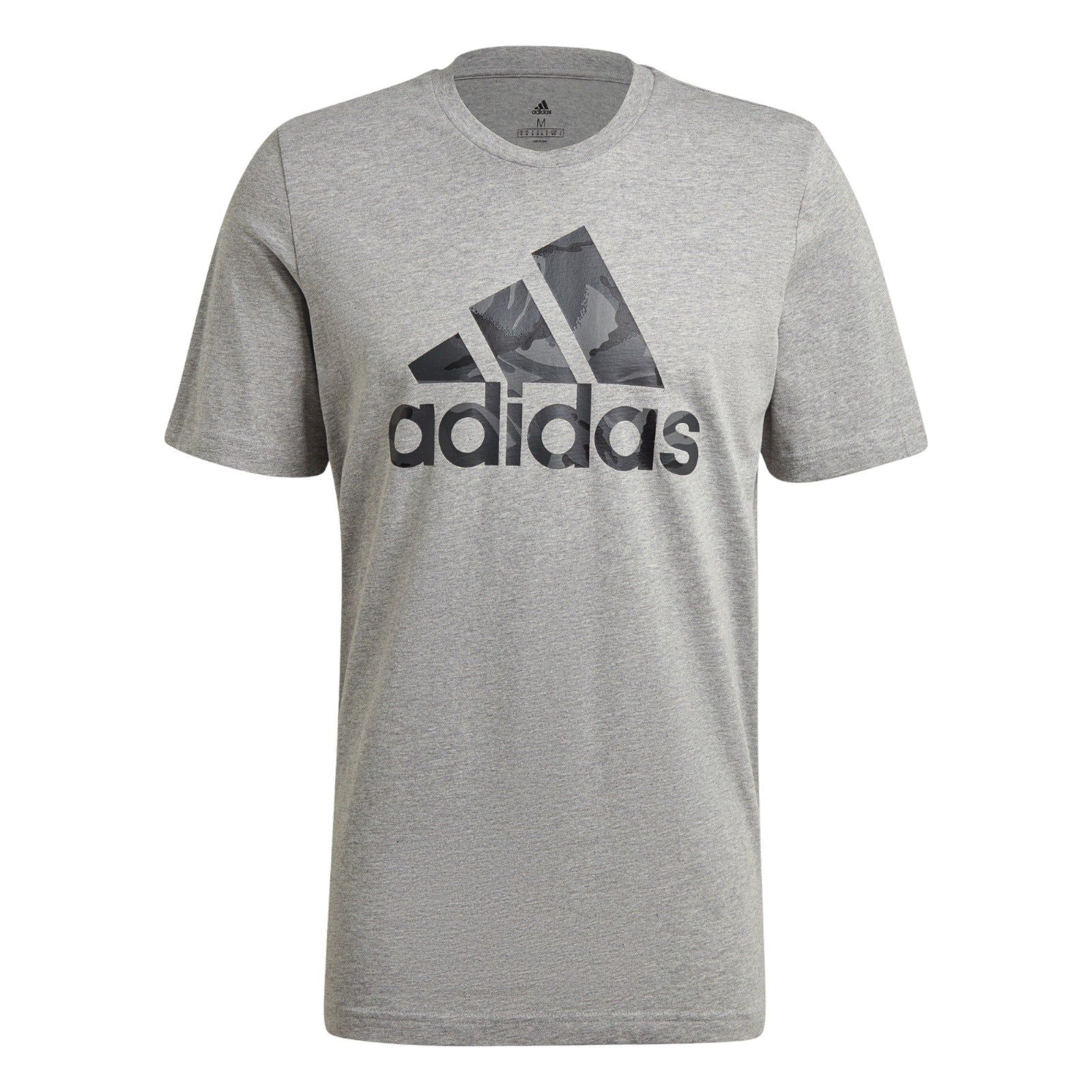 adidas Essentials Camouflage Print T-Shirt - Grey - ViaductClothing - -