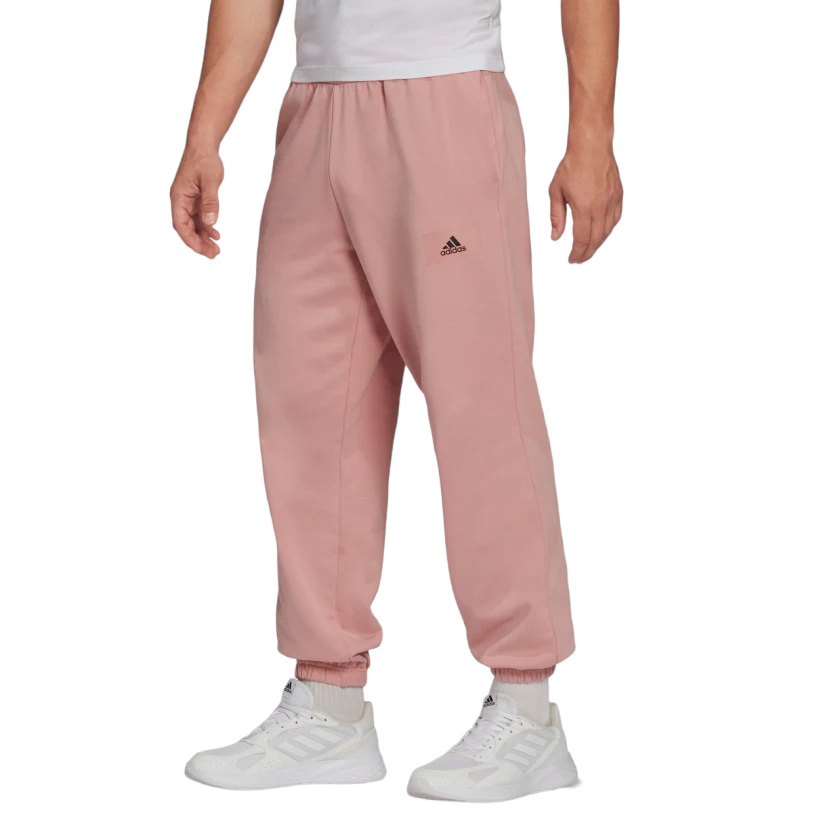 adidas Essentials FeelVivid Cotton French Terry Straight-Leg - Pink - ViaductClothing - -