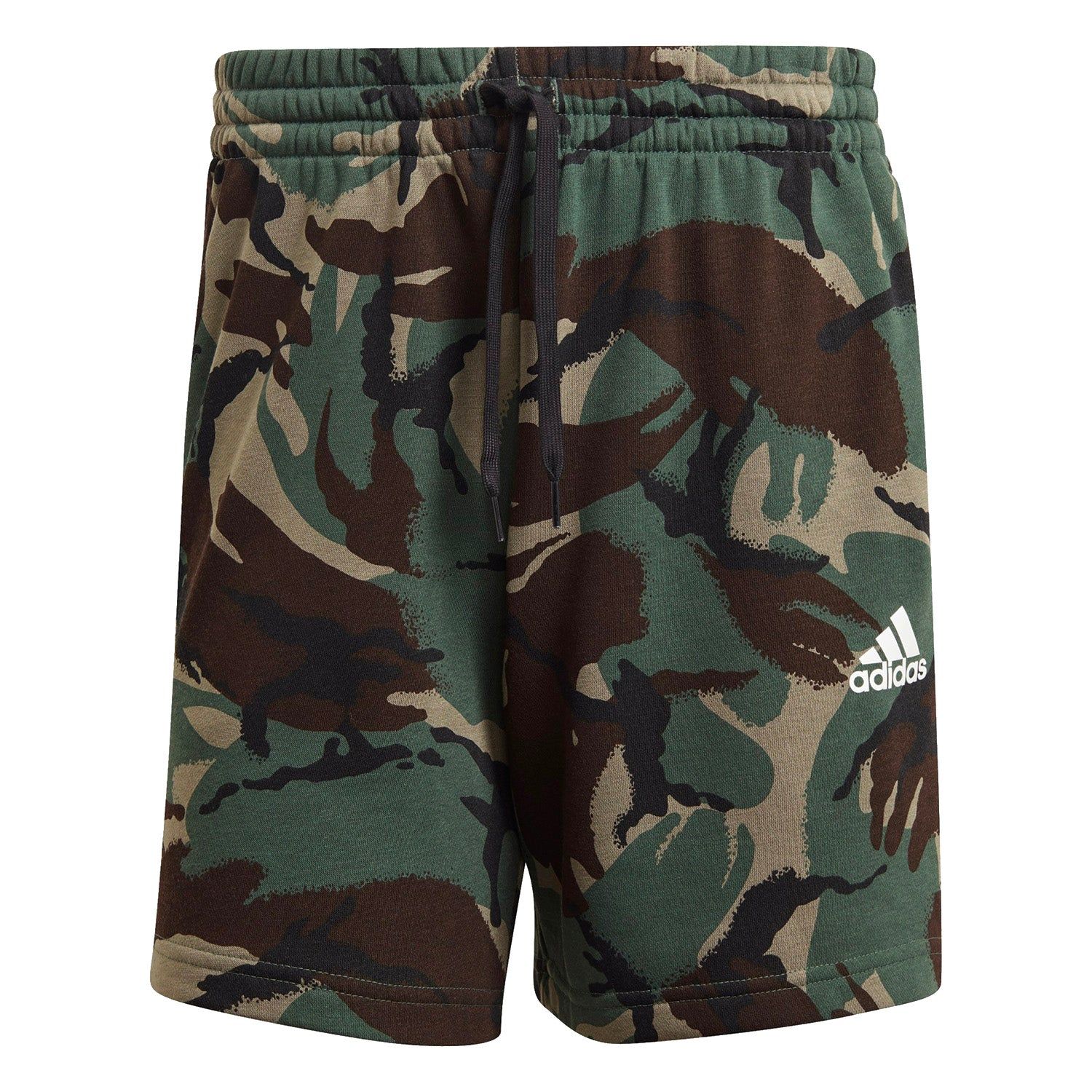 adidas Essentials French Terry Camouflage Shorts - Green - ViaductClothing - -