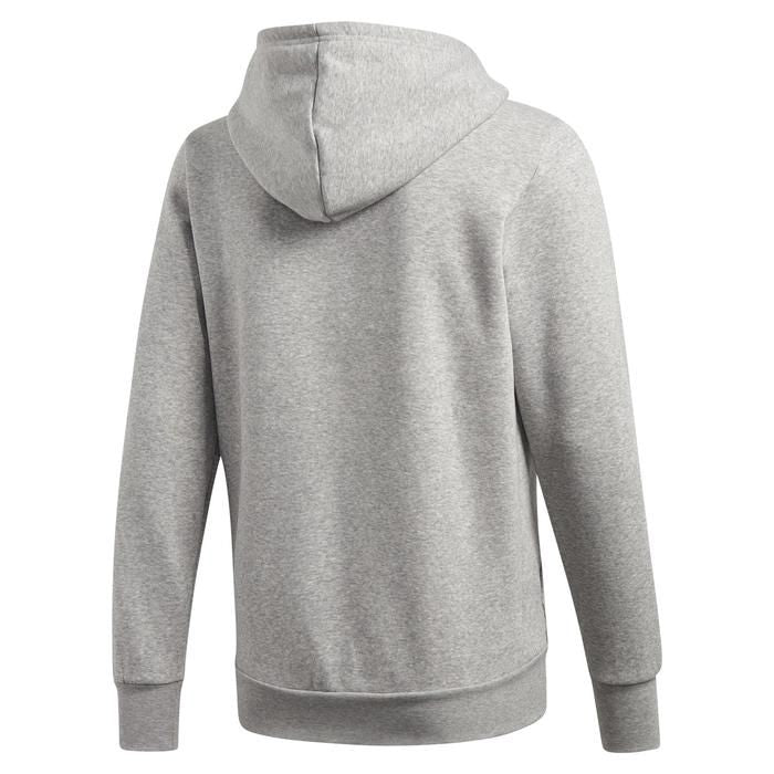 adidas Essentials Linear Fleece Hoodie - Grey - ViaductClothing - -