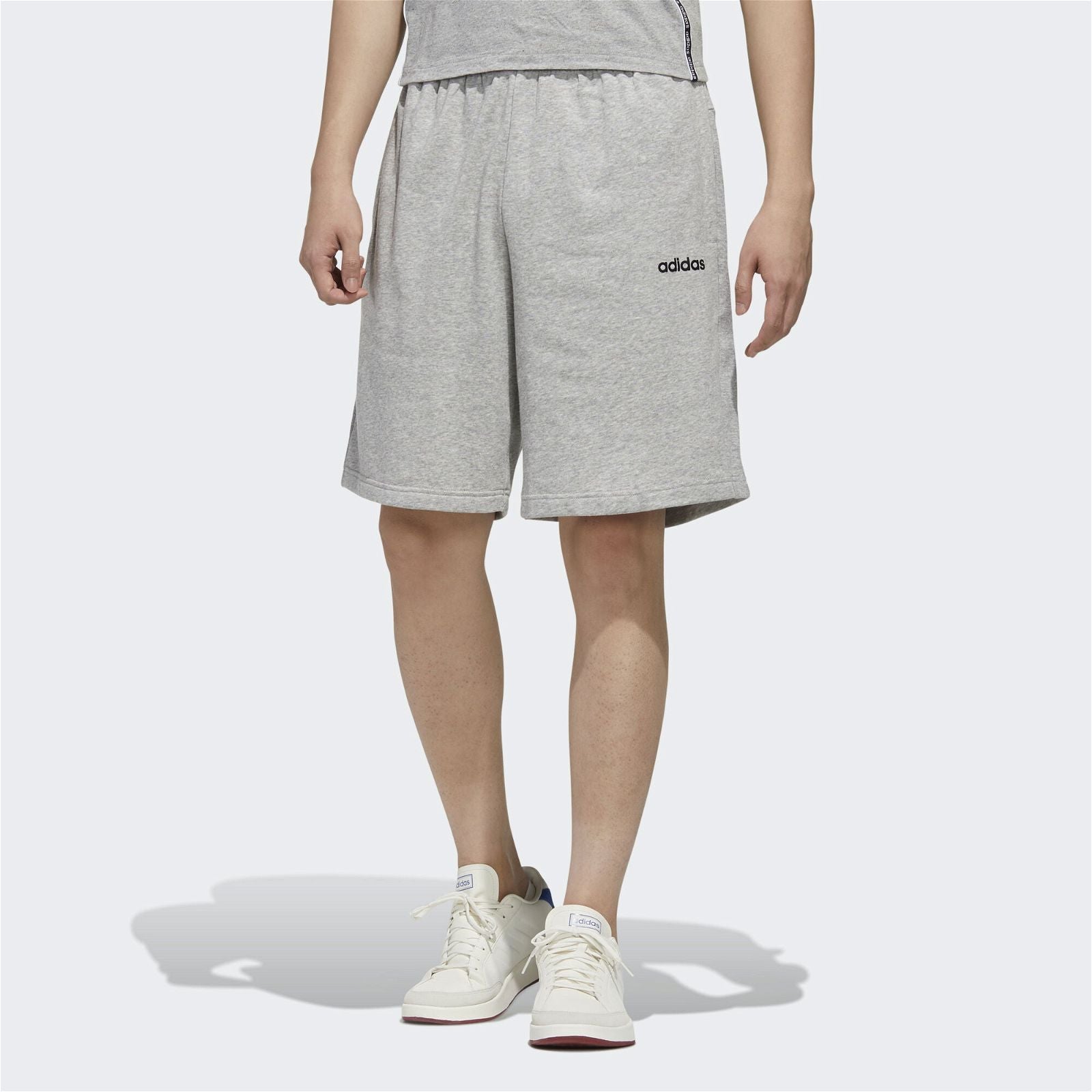 adidas Essentials Material Mix Shorts - Grey - ViaductClothing - -