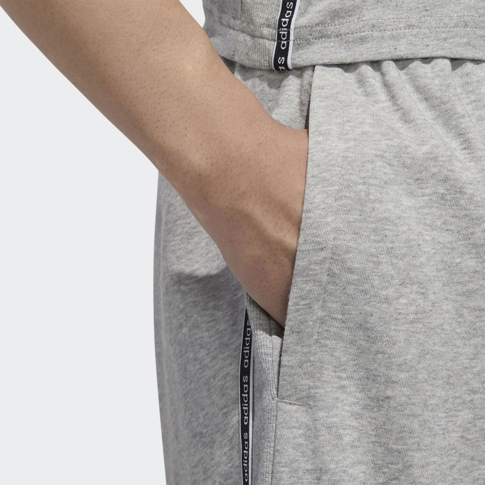adidas Essentials Material Mix Shorts - Grey - ViaductClothing - -