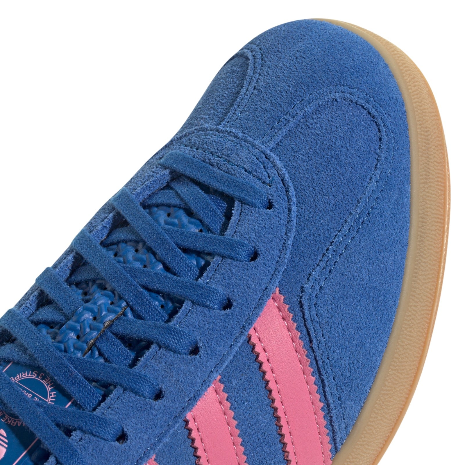 adidas Originals Gazelle Indoor Shoes - Blue / Bliss Pink / Gum