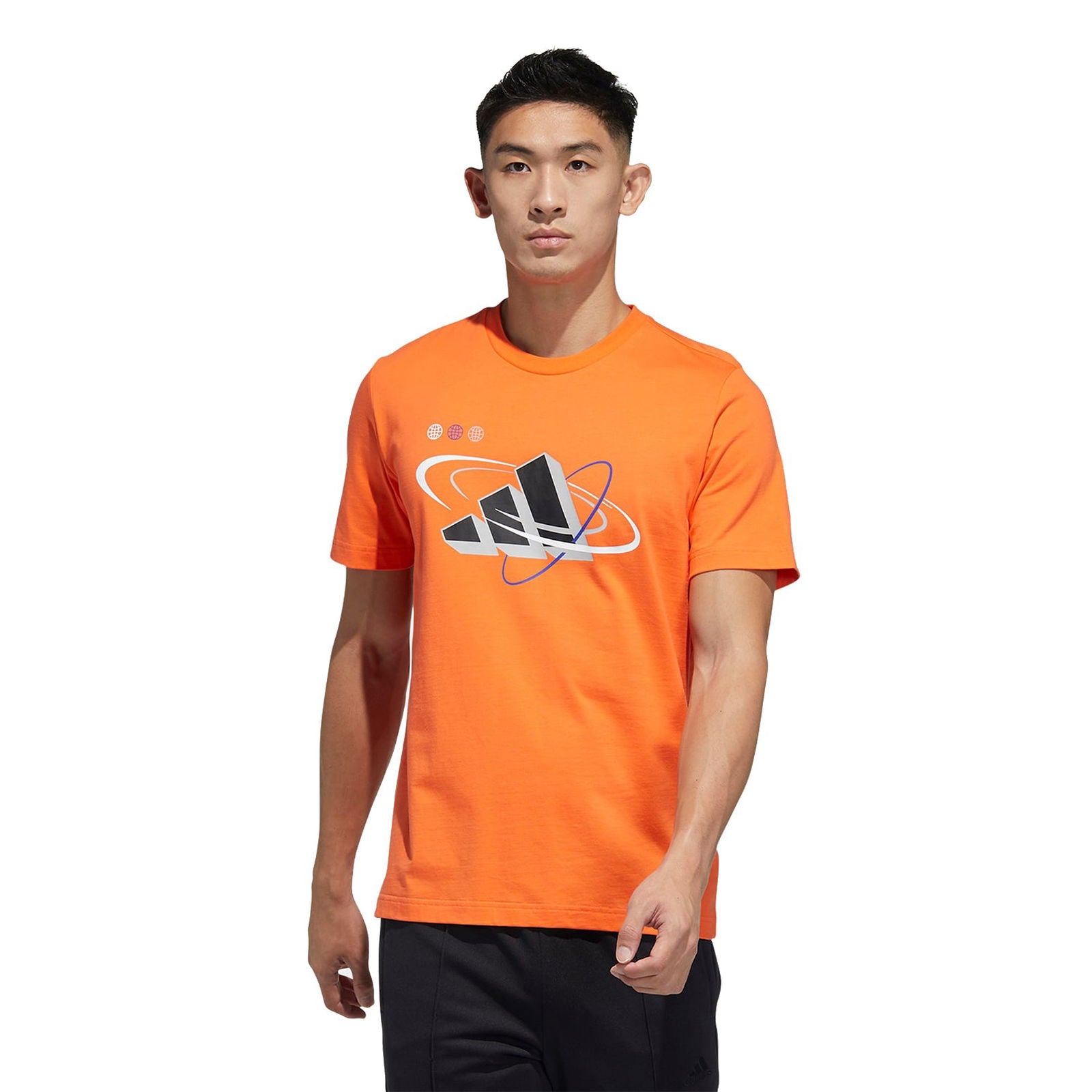 adidas Graphic Badge of Sport + Tee - Orange - ViaductClothing - -