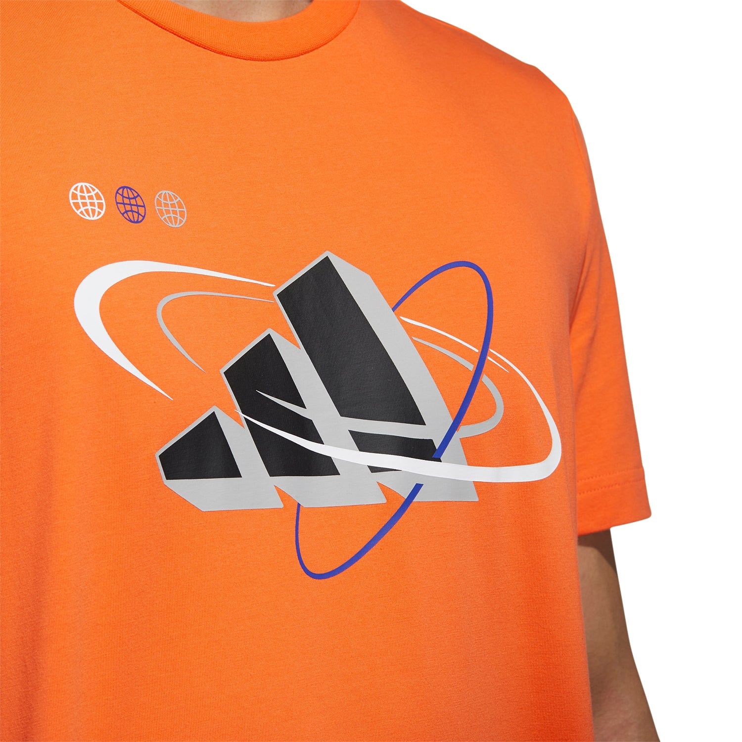 adidas Graphic Badge of Sport + Tee - Orange - ViaductClothing - -