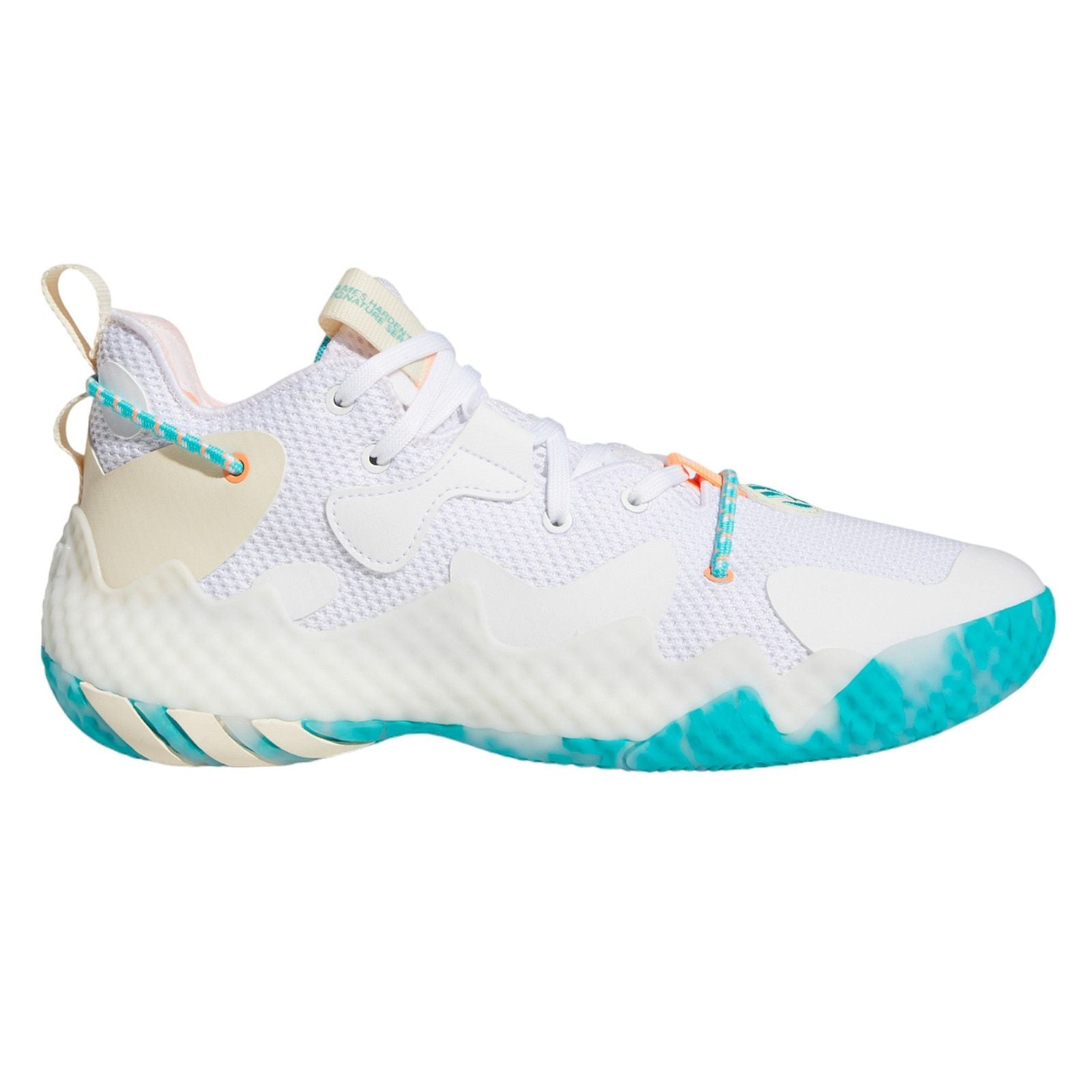 adidas Harden Vol. 6 The Bahamas Basketball Shoes - White - ViaductClothing - -