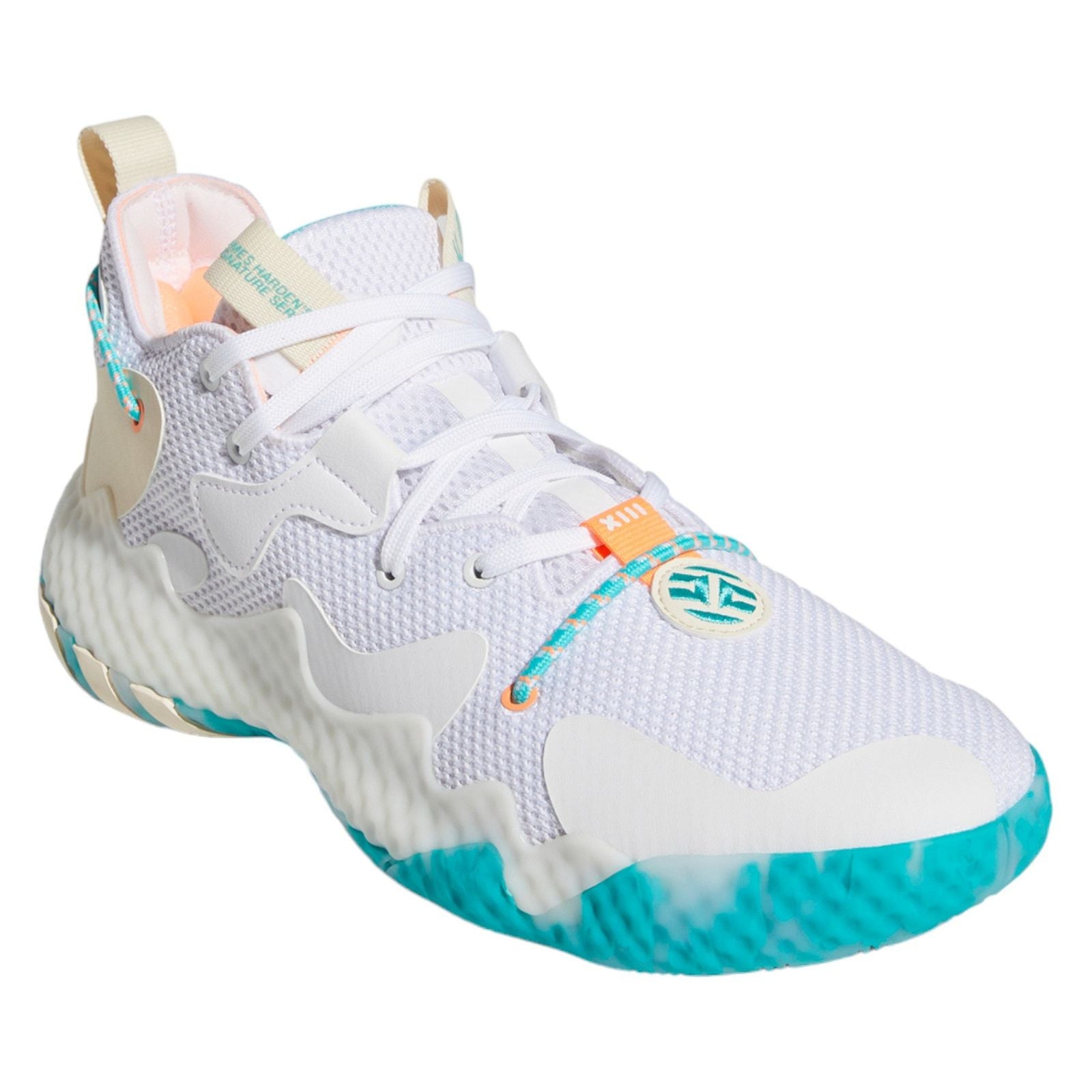 adidas Harden Vol. 6 The Bahamas Basketball Shoes - White - ViaductClothing - -