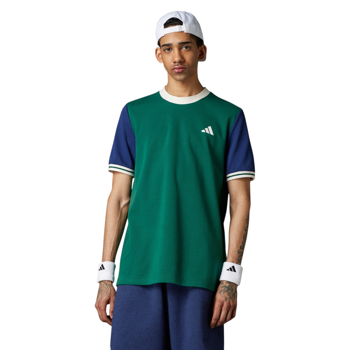 adidas Heritage Crew Neck Tennis Tee - Green