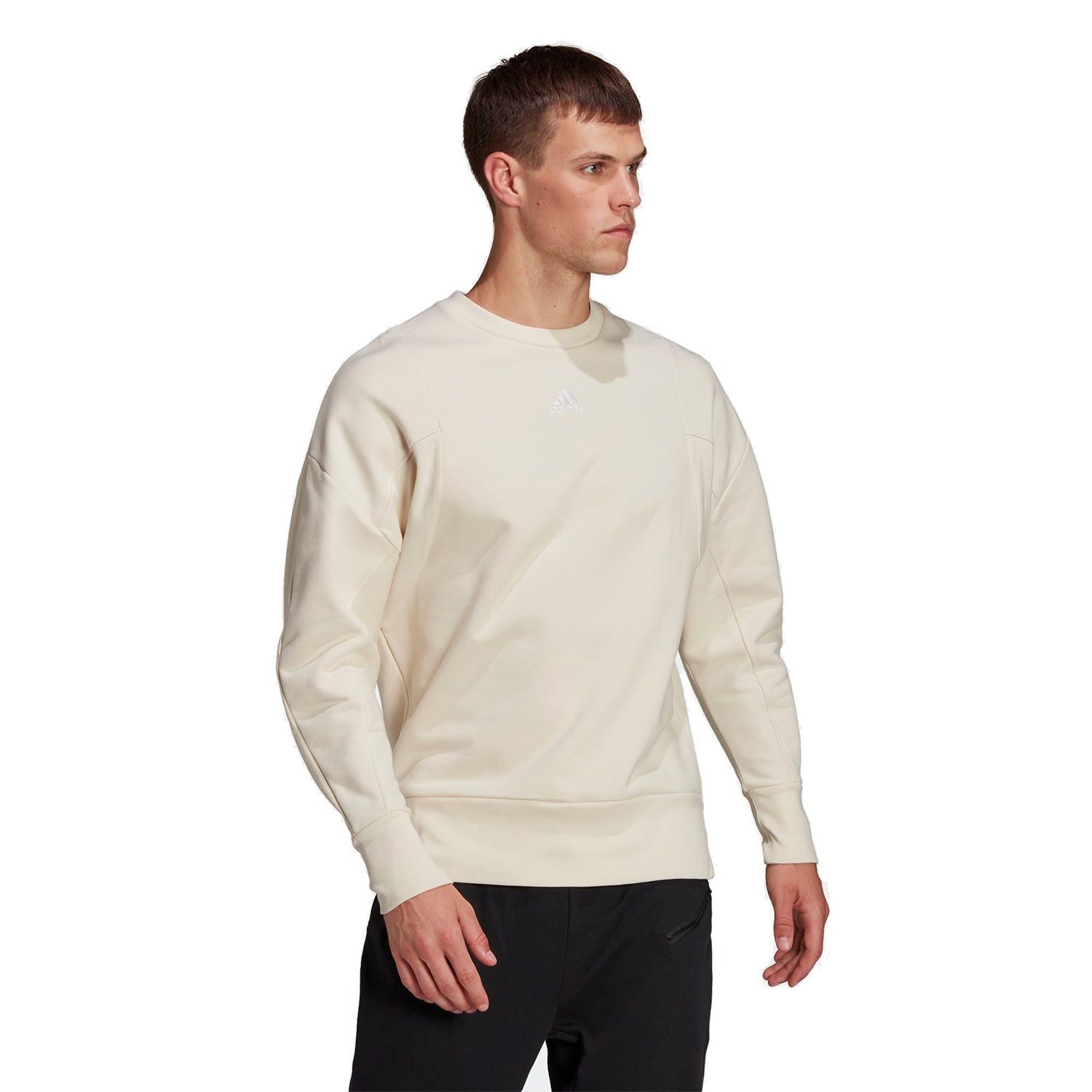 adidas Internal Cotton Sweatshirt - Off White - ViaductClothing - -