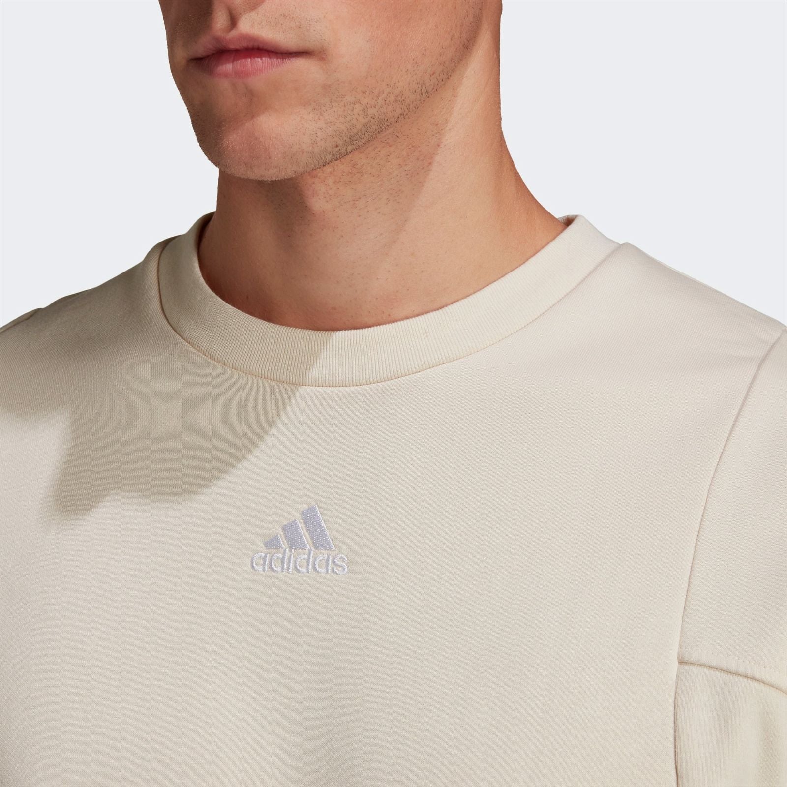 adidas Internal Cotton Sweatshirt - Off White - ViaductClothing - -