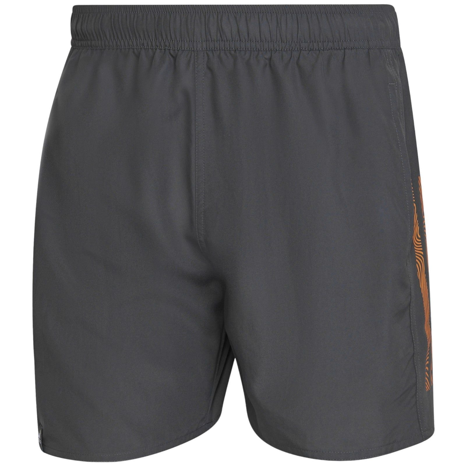 adidas Mid 3 Stripe CLX SI Swim Shorts - Grey - ViaductClothing - -