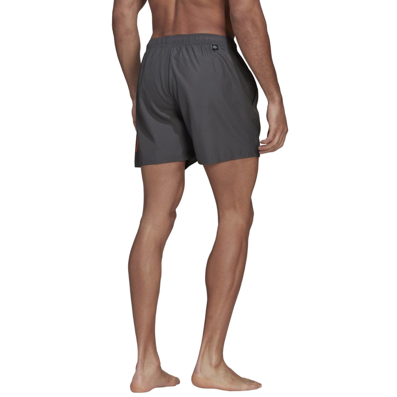 adidas Mid 3 Stripe CLX SI Swim Shorts - Grey - ViaductClothing - -