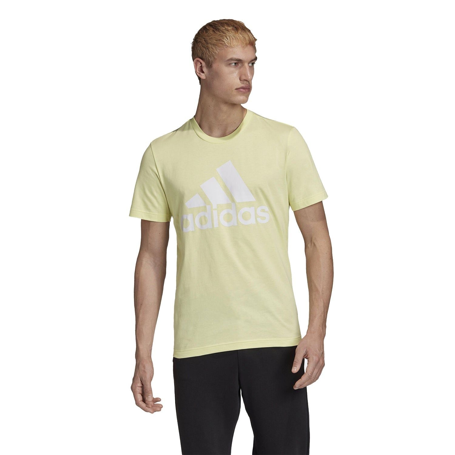 adidas Must Haves Badge of Sport T-Shirt - Yellow - ViaductClothing - -