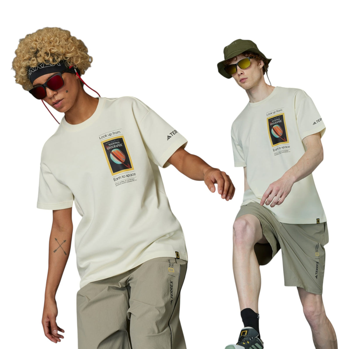adidas Terrex National Geographic UF AEROREADY Graphic T-shirt - Beige
