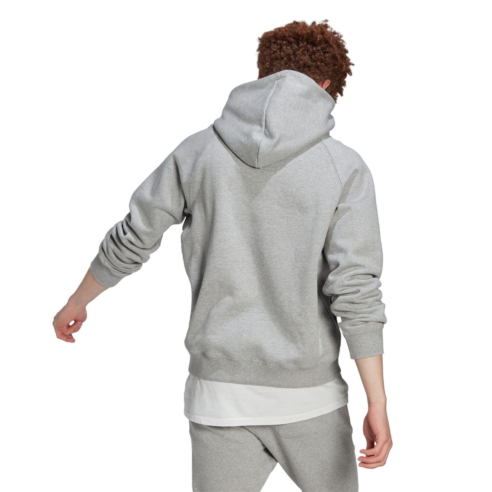 adidas New Fleece Sweat Hoodie - Medium Grey Heather - ViaductClothing - -