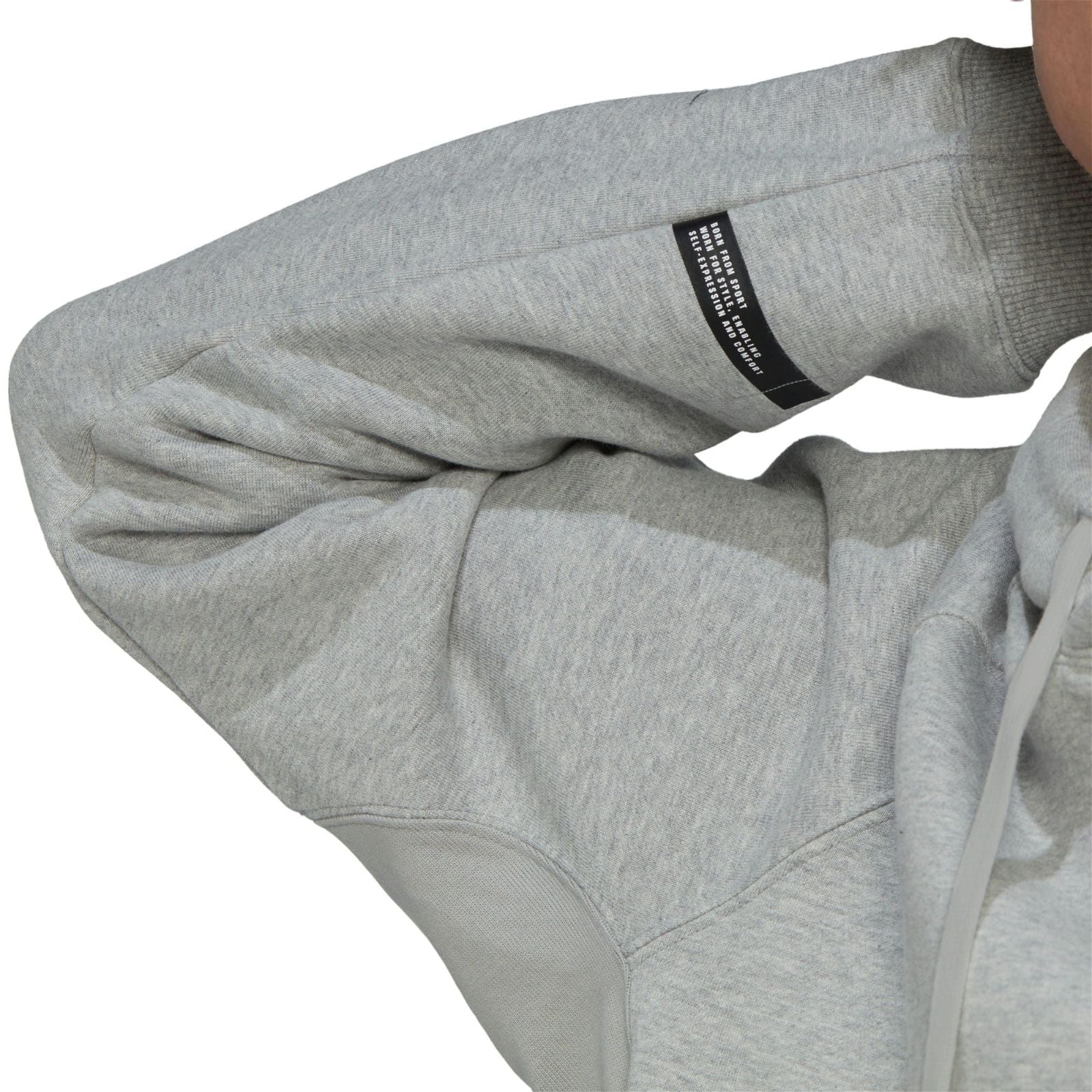 adidas New Fleece Sweat Hoodie - Medium Grey Heather - ViaductClothing - -