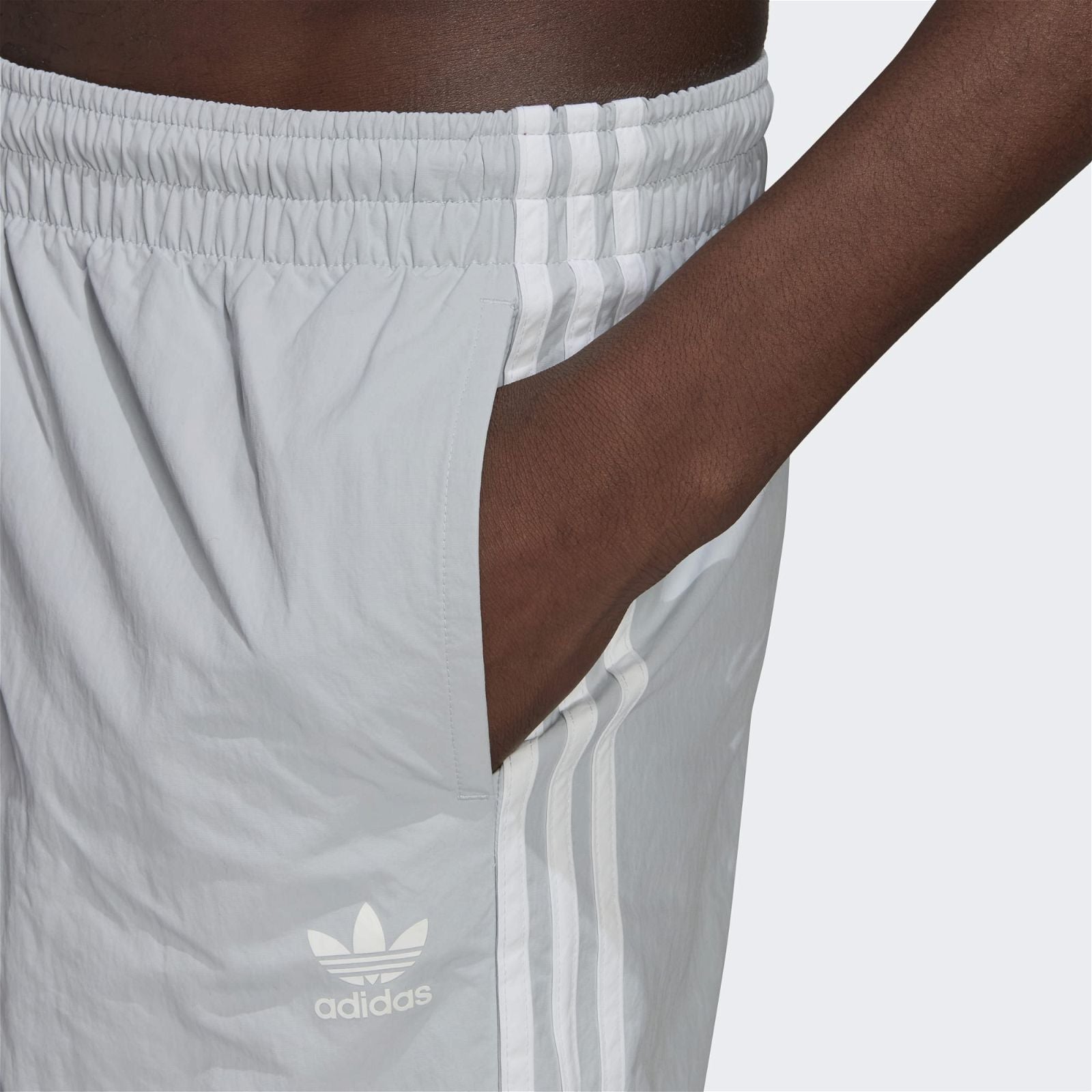 adidas Originals 3-Stripe Swim Shorts - Halo Blue - ViaductClothing - -