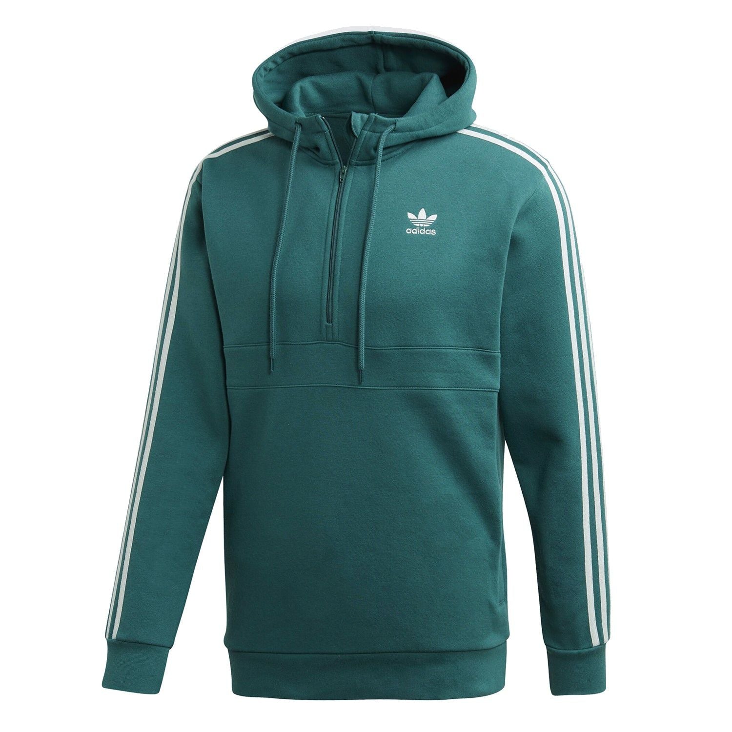 adidas Originals 3-Stripes Hoodie - Green - ViaductClothing - -