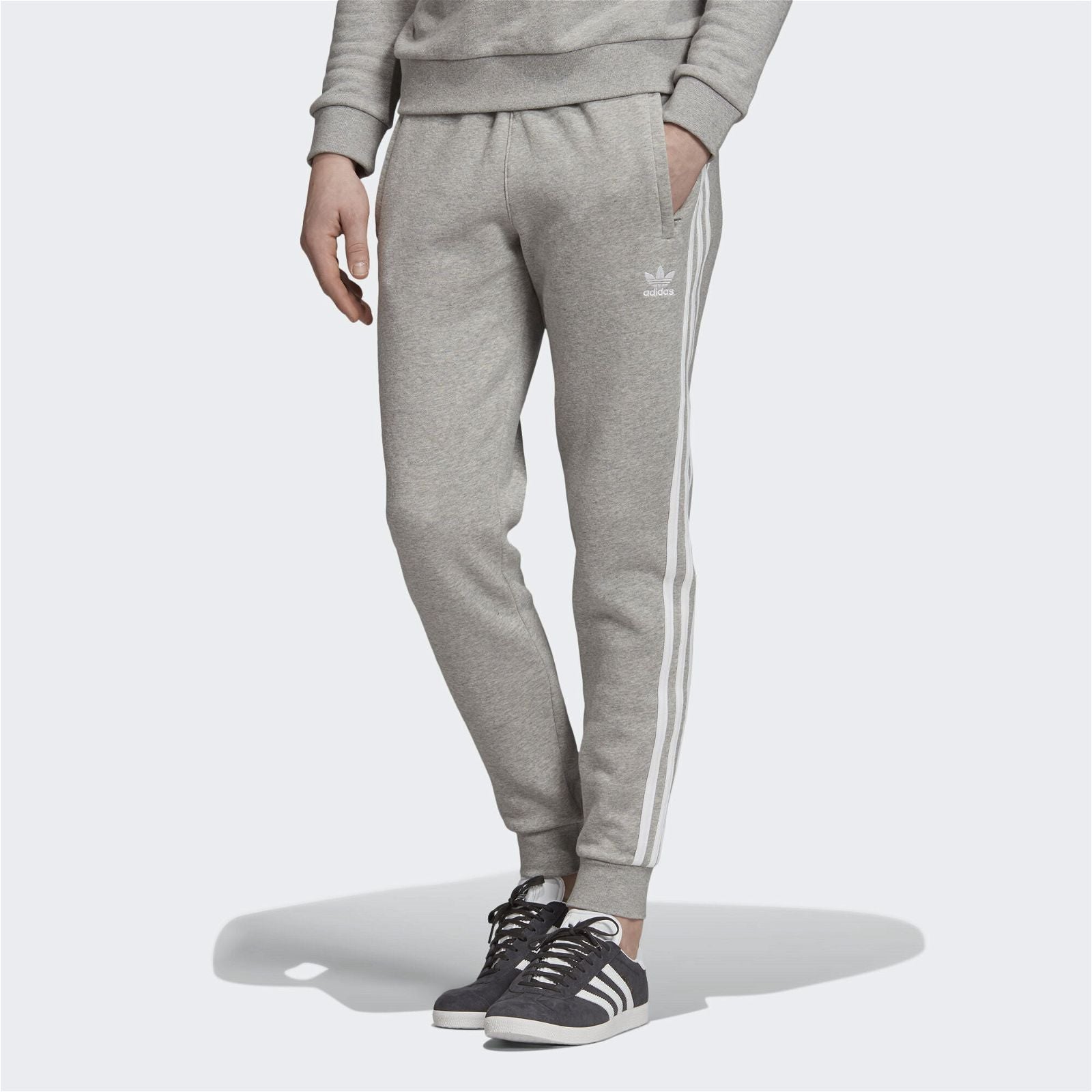 adidas Originals 3-Stripes Sweatpants - Grey - ViaductClothing - -