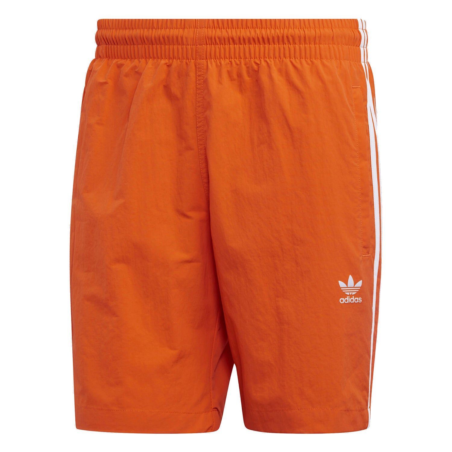 adidas Originals 3-Stripes Swim Shorts - Orange - ViaductClothing - -