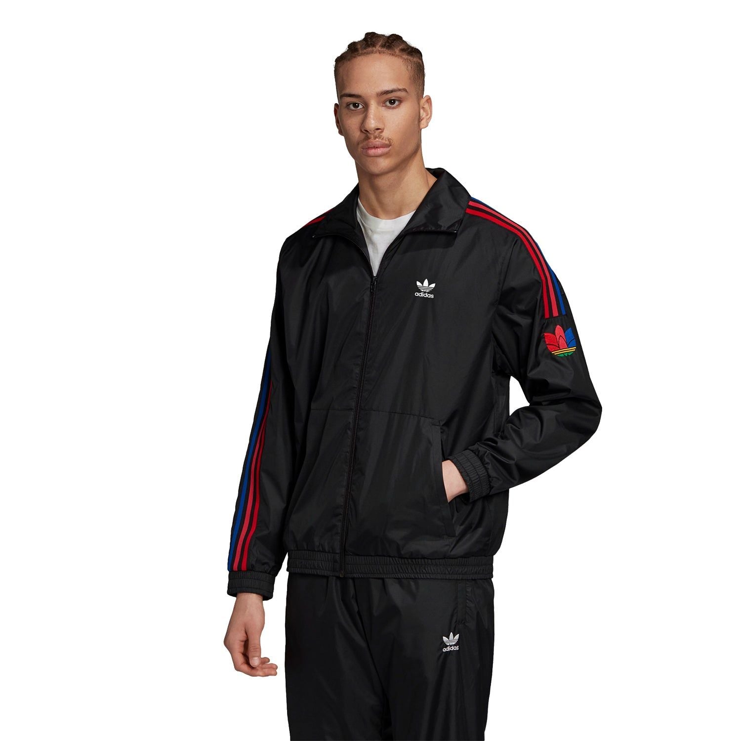 adidas Originals 3D Trefoil 3-Stripes Track Top - Black - ViaductClothing - -