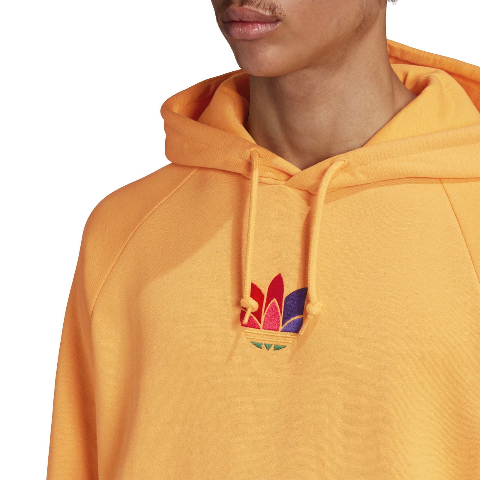 adidas Originals 3D Trefoil Graphic Sweat Hoodie - Yellow - ViaductClothing - -