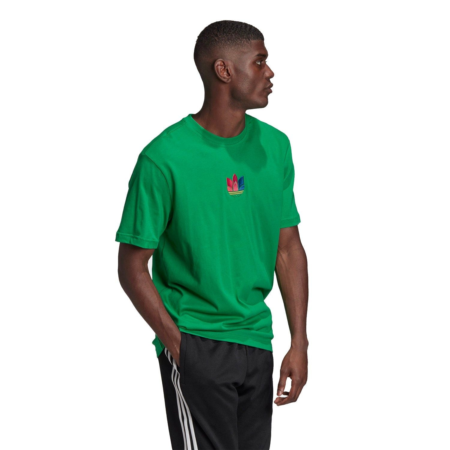 adidas Originals 3D Trefoil Graphic Tee - Green - ViaductClothing - -